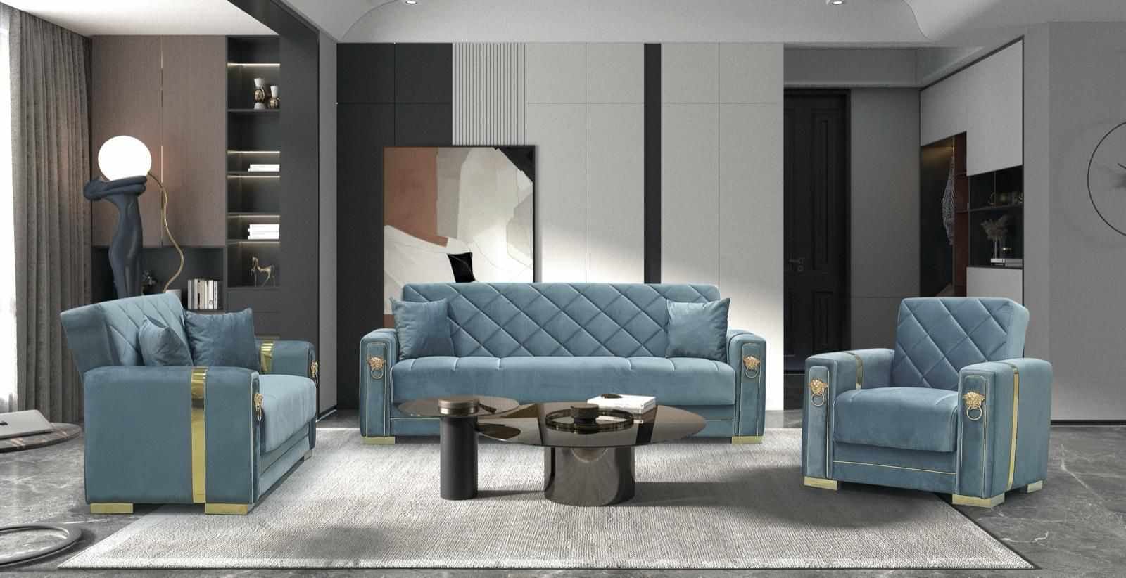 Turkish 3 & 2 & 1 Seater Sofa Bed with Storage